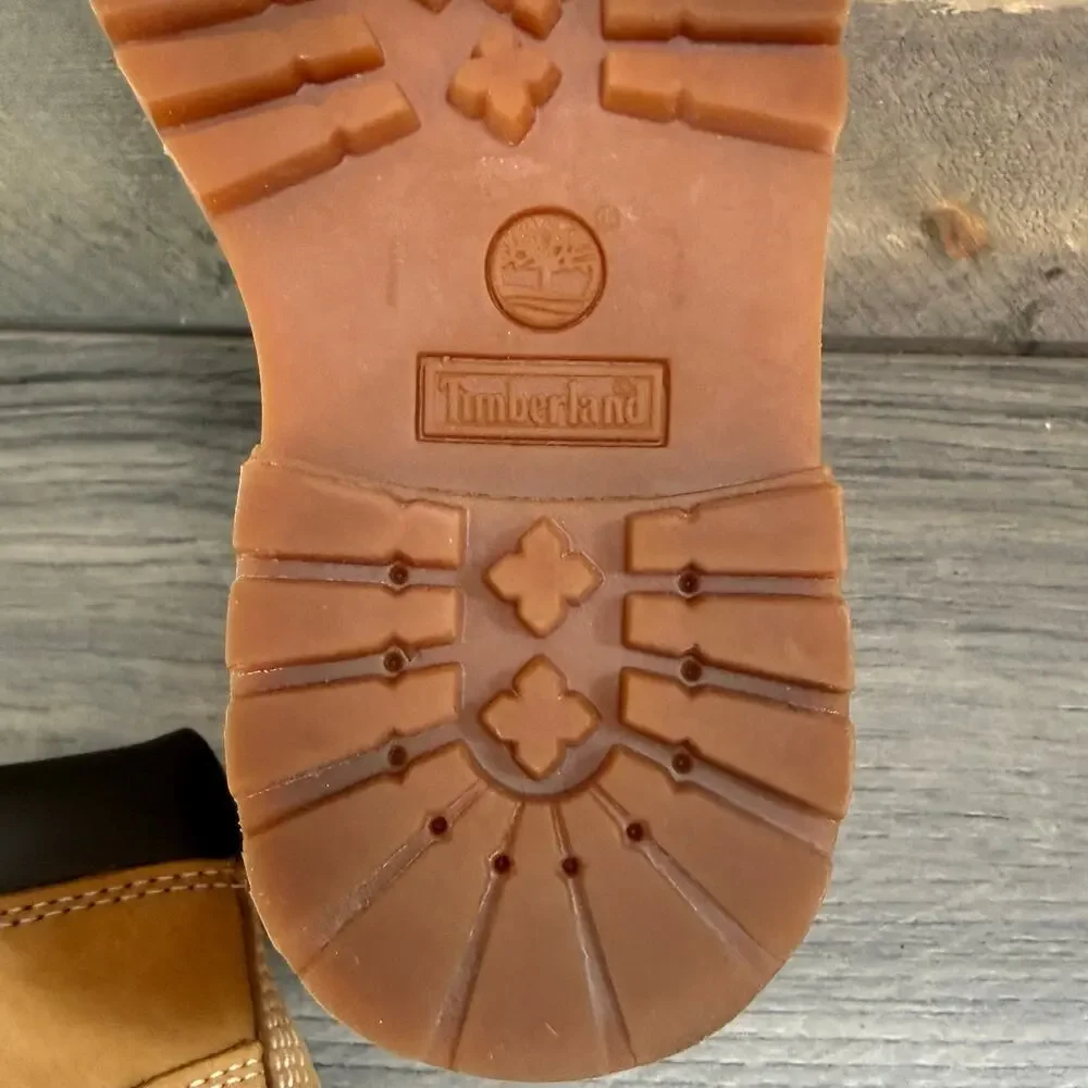 Timberland Leather Work Boots 8 Toddler Side Zip A7339 Mini Me Farm Outdoor